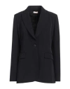 Liu •jo Woman Blazer Midnight Blue Size 10 Polyester, Elastane