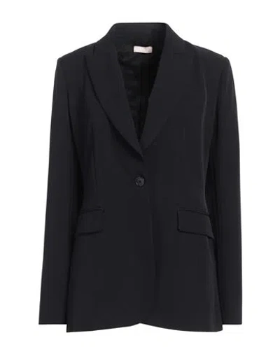 Liu •jo Woman Blazer Midnight Blue Size 10 Polyester, Elastane