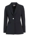 Liu •jo Woman Blazer Midnight Blue Size 8 Polyester, Elastane