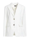 Liu •jo Woman Blazer Off White Size 12 Polyester, Elastane