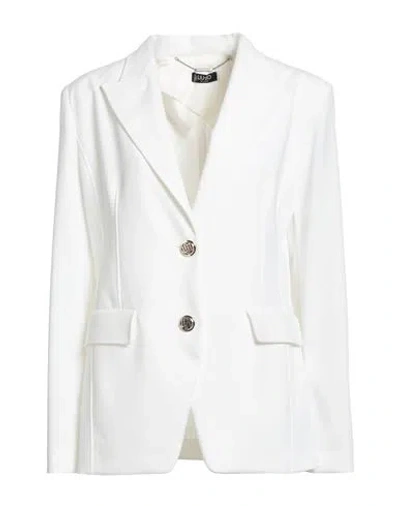 Liu •jo Woman Blazer Off White Size 12 Polyester, Elastane