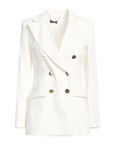 Liu •jo Woman Blazer Off White Size 4 Viscose, Polyester, Elastane In Neutral