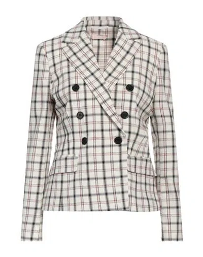 Liu •jo Woman Blazer Off White Size 6 Viscose, Polyester, Elastane, Polyamide