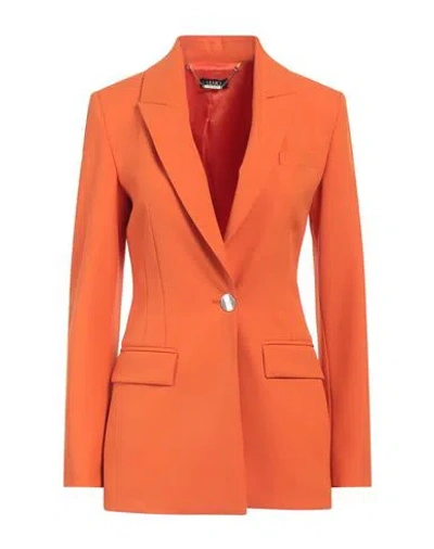 Liu •jo Woman Blazer Orange Size 4 Polyester, Viscose, Elastane