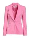 Liu •jo Woman Blazer Pink Size 4 Cotton, Polyester, Elastane In Pink