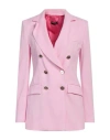 Liu •jo Woman Blazer Pink Size 4 Viscose, Polyester, Elastane