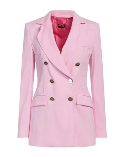 Liu •jo Woman Blazer Pink Size 4 Viscose, Polyester, Elastane