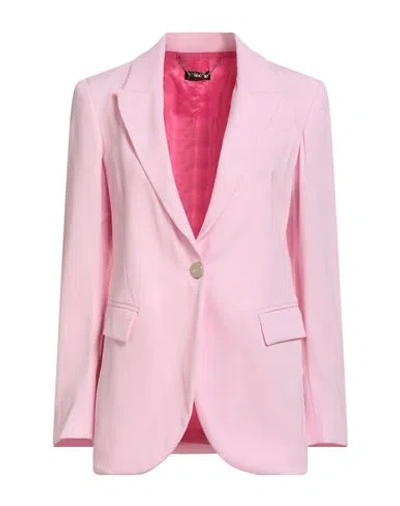 Liu •jo Woman Blazer Pink Size 4 Viscose, Polyester, Elastane