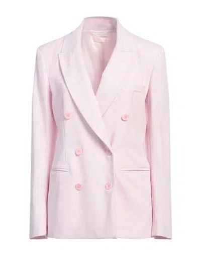 Liu •jo Woman Blazer Pink Size 6 Polyester, Viscose, Elastane