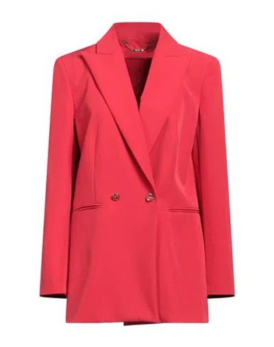 Liu •jo Woman Blazer Red Size 10 Polyester, Elastane