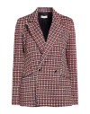 Liu •jo Woman Blazer Red Size 10 Polyester, Polyamide, Elastane In Red