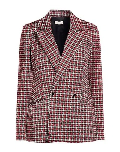 Liu •jo Woman Blazer Red Size 10 Polyester, Polyamide, Elastane