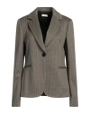 Liu •jo Woman Blazer Sand Size 12 Polyester, Polyamide, Elastane In Beige