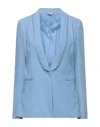 Liu •jo Woman Blazer Sky Blue Size 2 Polyester In Blue