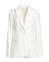 Liu •jo Woman Blazer White Size 12 Polyester, Elastane In White