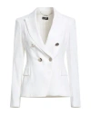 Liu •jo Woman Blazer White Size 6 Viscose, Polyester, Elastane