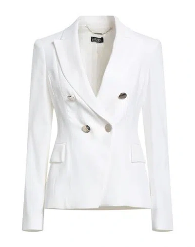 Liu •jo Woman Blazer White Size 6 Viscose, Polyester, Elastane