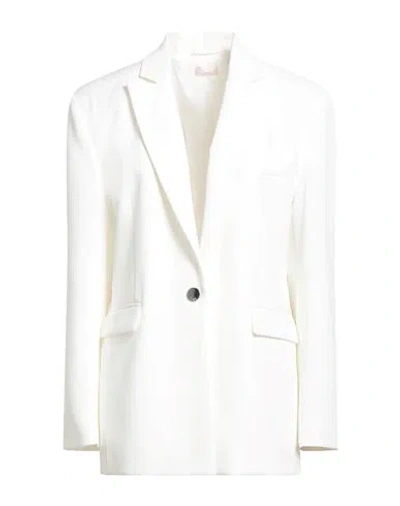 Liu •jo Woman Blazer White Size 8 Polyester, Elastane