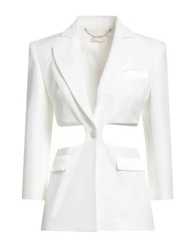 Liu •jo Woman Blazer White Size 8 Polyester, Elastane