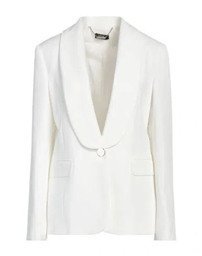 Liu •jo Woman Blazer White Size 6 Polyester, Elastane