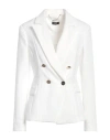 Liu •jo Woman Blazer White Size 10 Polyester, Elastane