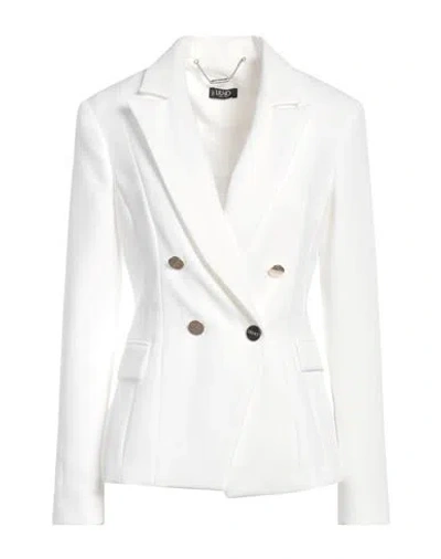 Liu •jo Woman Blazer White Size 10 Polyester, Elastane