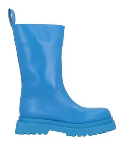 LIU •JO LIU •JO LEONIE HANNE X LIU •JO WOMAN BOOT AZURE SIZE 7 CALFSKIN