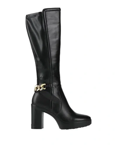 Liu •jo Woman Boot Black Size 10 Leather