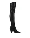 Liu •jo Woman Boot Black Size 10 Leather In Black