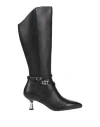Liu •jo Woman Boot Black Size 7 Leather In Black