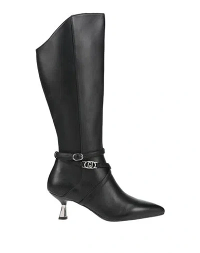 Liu •jo Woman Boot Black Size 7 Leather
