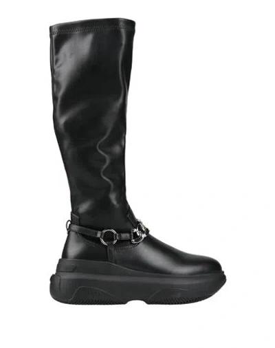 Liu •jo Woman Boot Black Size 7 Textile Fibers