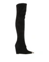 Liu •jo Woman Boot Black Size 7 Textile Fibers In Black