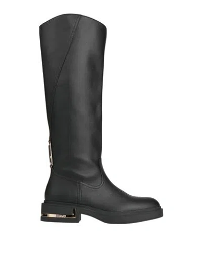 Liu •jo Woman Boot Black Size 7 Textile Fibers