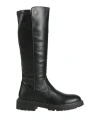 Liu •jo Woman Boot Black Size 8 Leather In Black