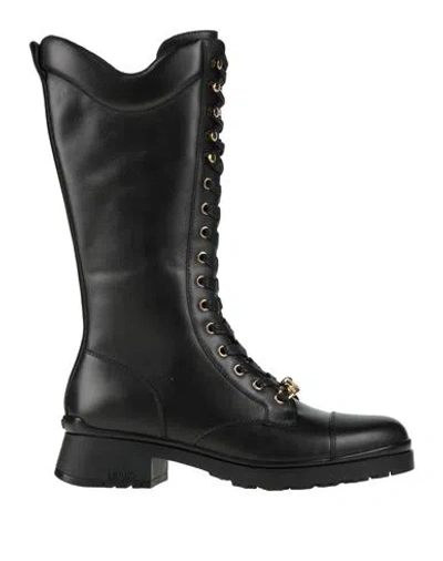 Liu •jo Woman Boot Black Size 8 Leather