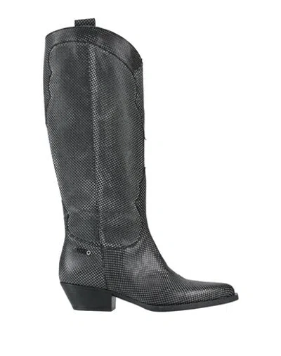 Liu •jo Woman Boot Black Size 6 Leather