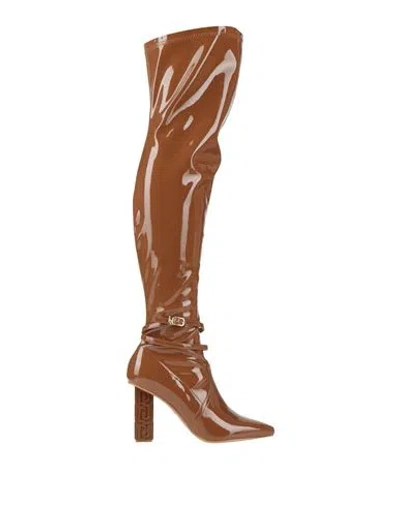 Liu •jo Leonie Hanne X  Woman Boot Camel Size 7 Textile Fibers In Beige