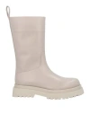 Liu •jo Woman Boot Light Grey Size 6 Calfskin