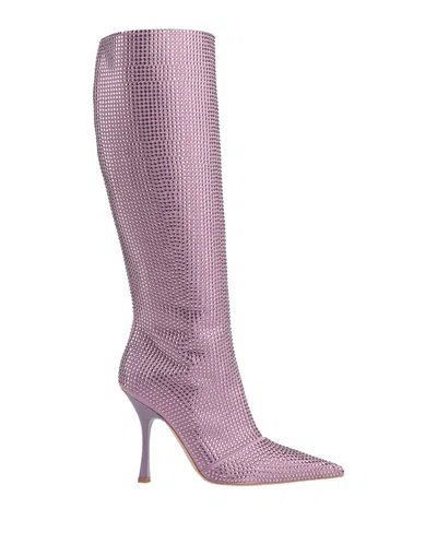 Liu •jo Woman Boot Lilac Size 8 Textile Fibers In Purple