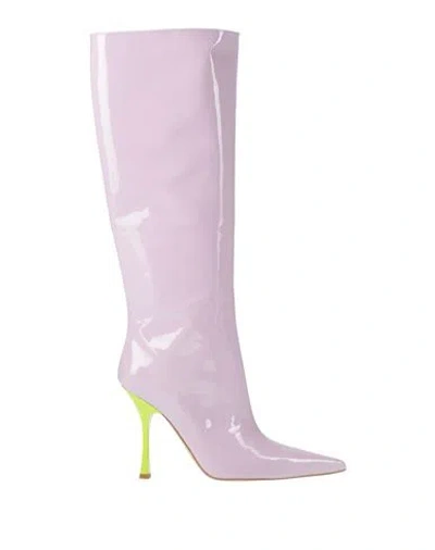Liu •jo Woman Boot Lilac Size 9 Leather In Purple