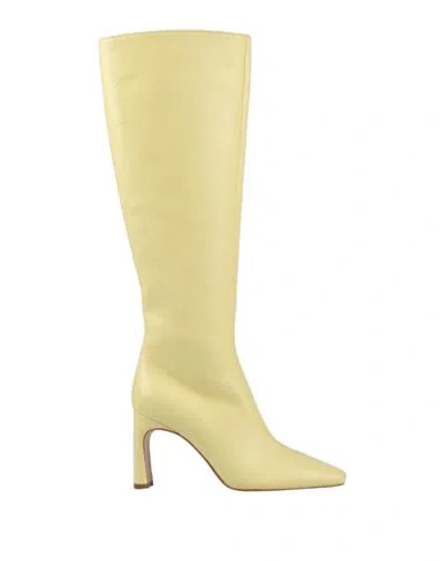 Liu •jo Woman Boot Pastel Yellow Size 7 Textile Fibers