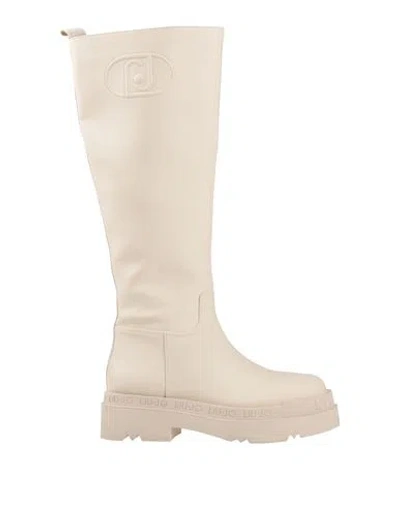 Liu •jo Woman Boot White Size 6 Textile Fibers