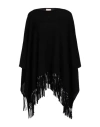 Liu •jo Woman Cape Black Size Onesize Viscose, Polyamide, Wool, Cashmere In Black