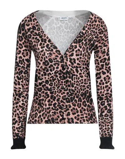 Liu •jo Woman Cardigan Beige Size Xs Viscose, Polyamide