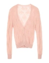Liu •jo Woman Cardigan Blush Size M Acrylic, Alpaca Wool, Polyamide In Pink
