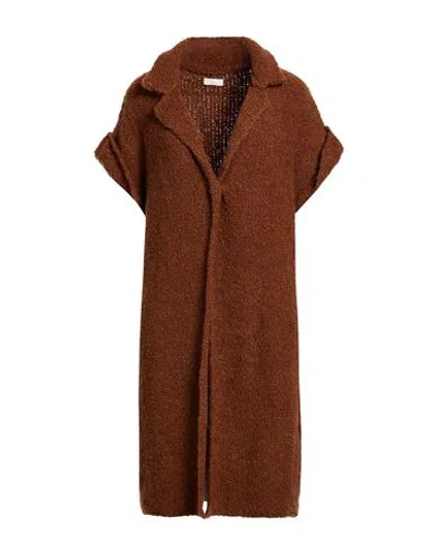 Liu •jo Woman Cardigan Brown Size M Acrylic, Wool, Alpaca Wool, Polyester