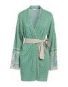Liu •jo Woman Cardigan Green Size M Viscose, Polyamide, Metallic Polyester In Green