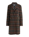 Liu •jo Woman Coat Black Size 10 Polyester, Acrylic, Wool In Black