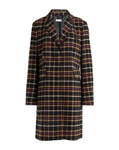 Liu •jo Woman Coat Black Size 10 Polyester, Acrylic, Wool